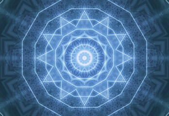 Blue abstract technology background with circles