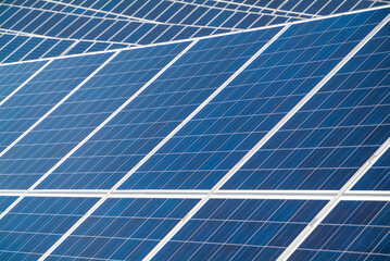 Solar panels of the photovoltaic plant, Campobasso, Molise, Italy