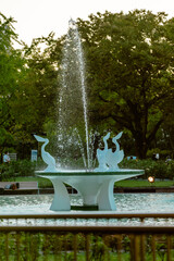 ペリカンの噴水