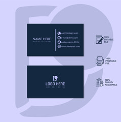 Visiting card template & Visiting card.
