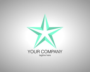 Obraz premium Star Logo Concept for Company