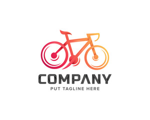 creative colorful bicycle logo template for business