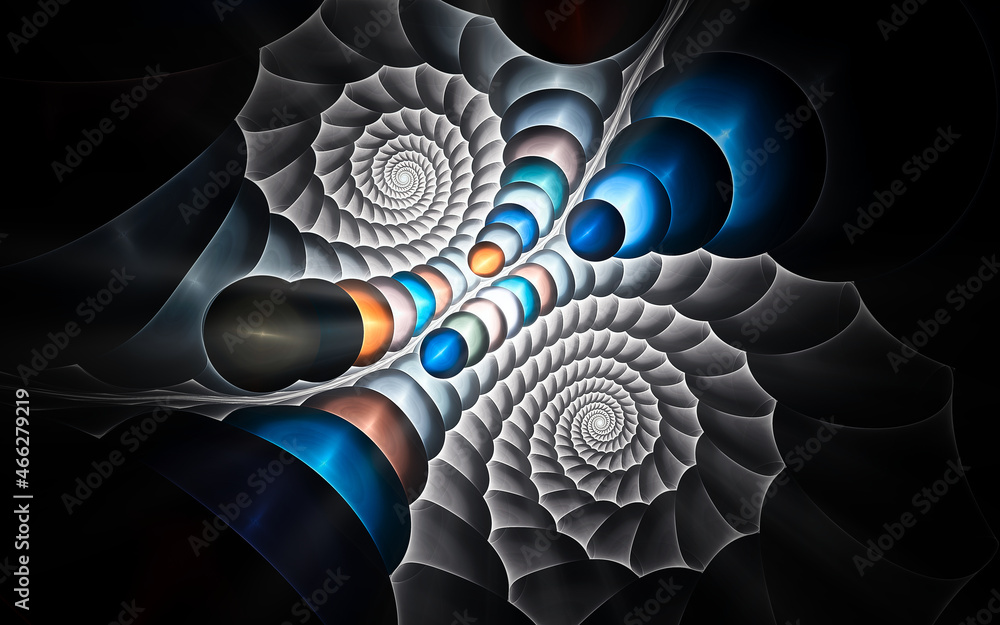 Aufkleber digital illustration abstract image generated fractal background image wallpaper pattern of various 