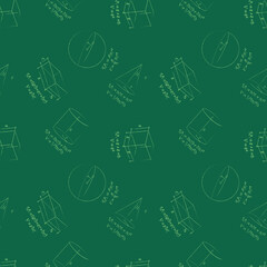 Seamless background of volumetric geometrical shapes