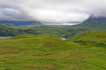 Fototapeta premium Loch Inchard on Sutherland coast - North West Highlands
