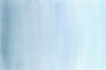 Soft gradient watercolor background. Blue colorful hand painted, smooth texture art.