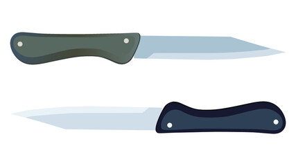 chef knives, butcher meat knives for butcher shop, Meat cutting knives, Cutlery icon set - vector realistic kitchen knives isolated, Vector illustration