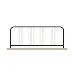 Railing vector. railing on white background. wallpaper. free space for text. copy space.