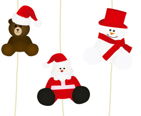 Merry Christmas and Happy new year card. vector