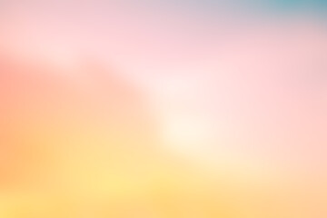 Soft cloudy is gradient pastel, Abstract sky background in sweet color. - 466287046