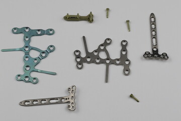 Obraz premium Surgical instruments for operation bone fractures
