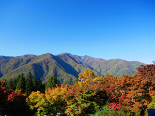 日本、埼玉県、秩父、三峯神社からの景色