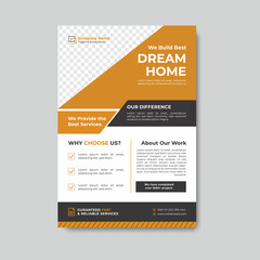 clean, houses, info, orange, photos,pictures,a4, ads,  agent, bundle, buy, dark, flyer, green, home, homeowner, leaflet, lease, loan, advert, business, magazine, real state, dream home