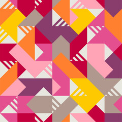 Geometric seamless pattern background.