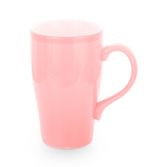 empty mug isolated on white background.