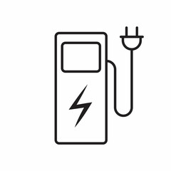 Electric car charging station sign