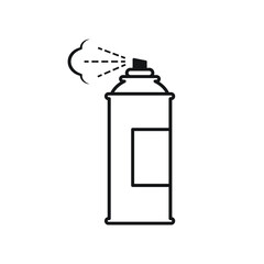Obraz premium Spray can icon on white background