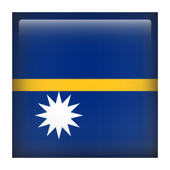 Nauru Square Country Flag button Icon