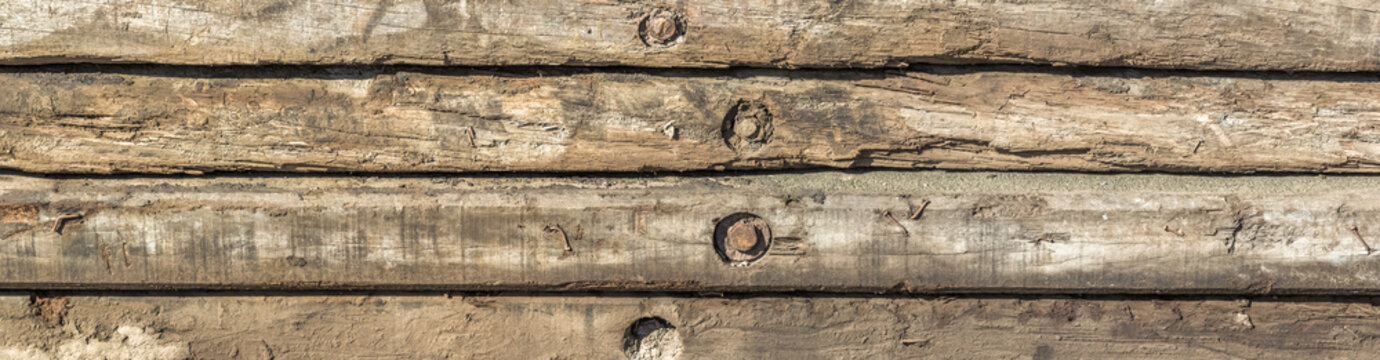 Vieilles poutres de bois