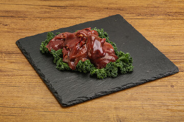 Raw chicken liver for cooking