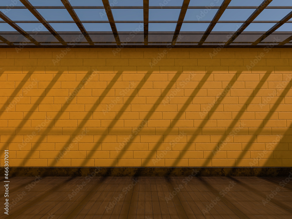 Poster abstract modern empty architecture background. 3d illustration