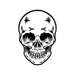 Skull Mascot Silhouette