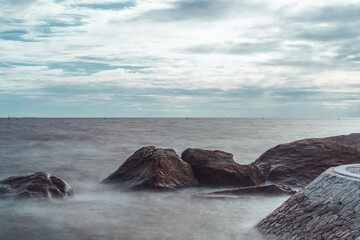 beach in the morning