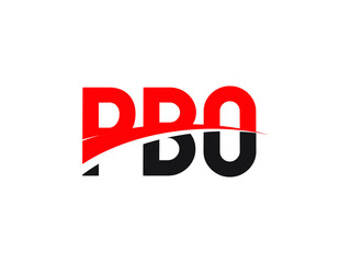 PBO Letter Initial Logo Design Vector Illustration	
