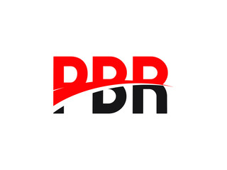 PBR Letter Initial Logo Design Vector Illustration	