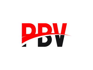 PBV Letter Initial Logo Design Vector Illustration	