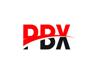 PBX Letter Initial Logo Design Vector Illustration	