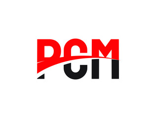 PCM Letter Initial Logo Design Vector Illustration	