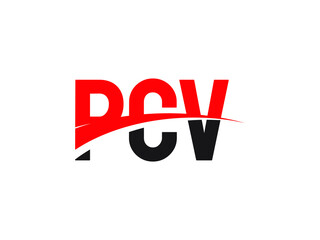 PCV Letter Initial Logo Design Vector Illustration	
