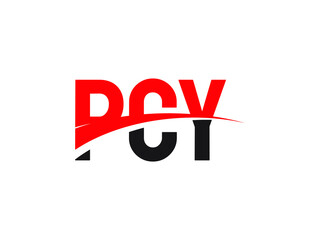 PCY Letter Initial Logo Design Vector Illustration
