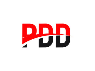 PDD Letter Initial Logo Design Vector Illustration