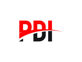 PDI Letter Initial Logo Design Vector Illustration