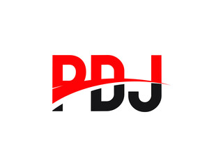 PDJ Letter Initial Logo Design Vector Illustration