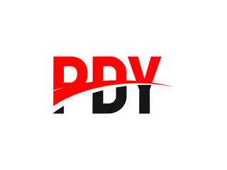 PDY Letter Initial Logo Design Vector Illustration