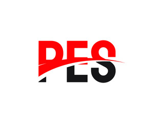PES Letter Initial Logo Design Vector Illustration