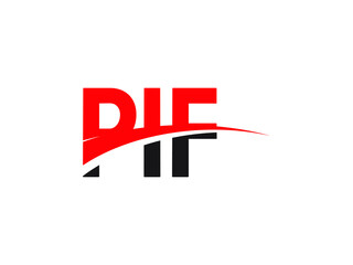 PIF Letter Initial Logo Design Vector Illustration