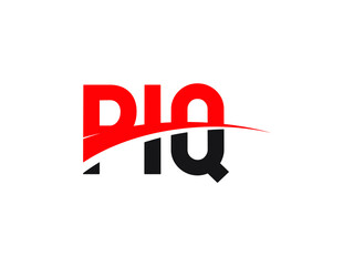 PIQ Letter Initial Logo Design Vector Illustration