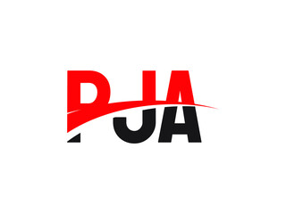 PJA Letter Initial Logo Design Vector Illustration