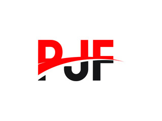 PJF Letter Initial Logo Design Vector Illustration