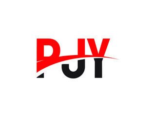 PJY Letter Initial Logo Design Vector Illustration