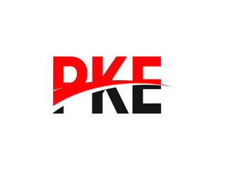 PKE Letter Initial Logo Design Vector Illustration