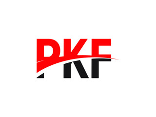 PKF Letter Initial Logo Design Vector Illustration