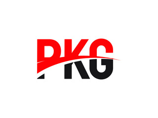PKG Letter Initial Logo Design Vector Illustration