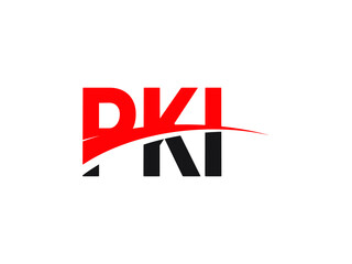 PKI Letter Initial Logo Design Vector Illustration