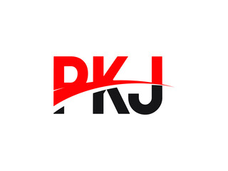 PKJ Letter Initial Logo Design Vector Illustration
