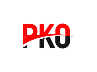 PKO Letter Initial Logo Design Vector Illustration
